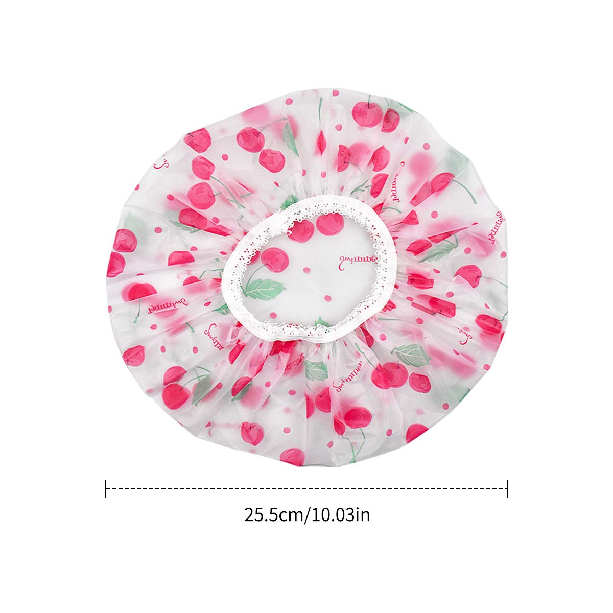 Waterproof reusable shower cap