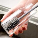 Silicone bottle cleaning brush